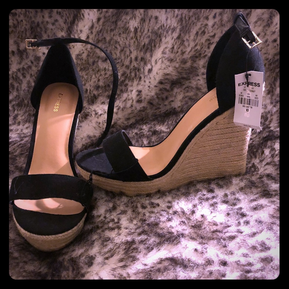 Express Black Espadrilles *Never Been Worn*